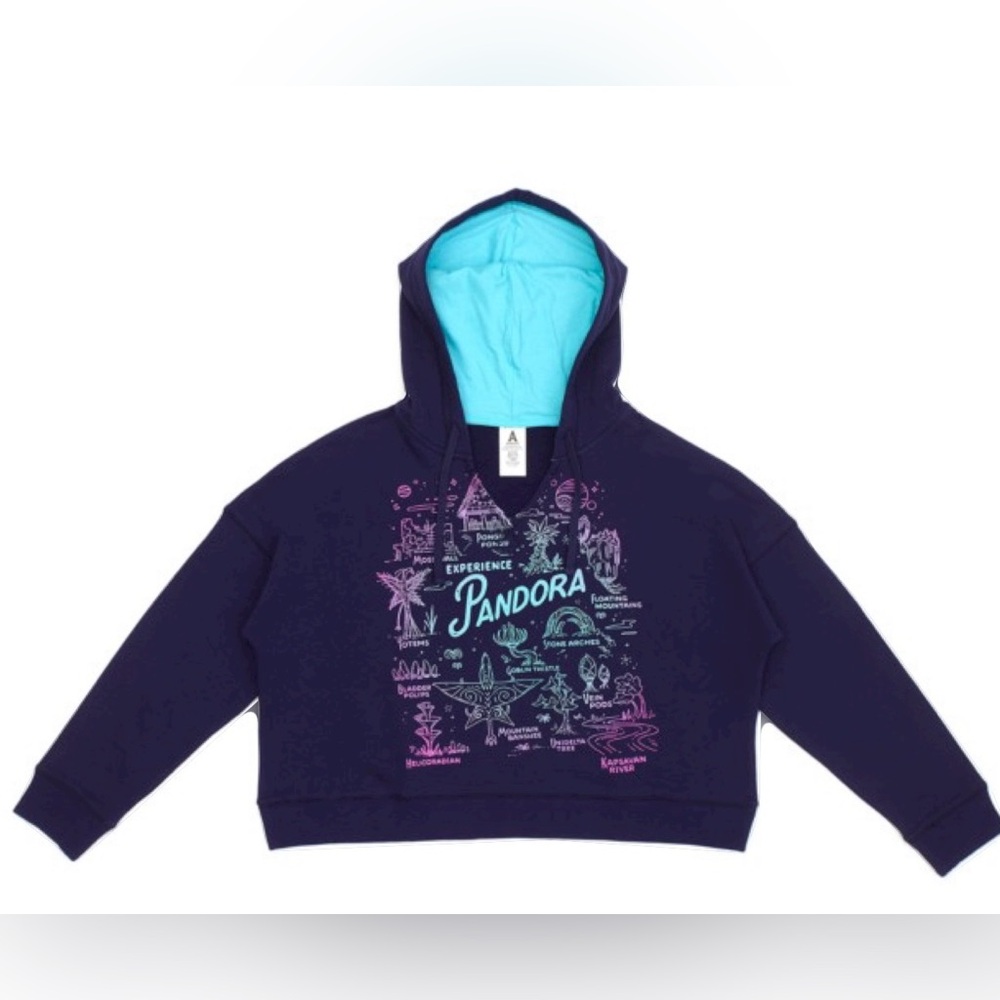 Disney - Sz 3X Avatar Pandora Cropped Hoodie